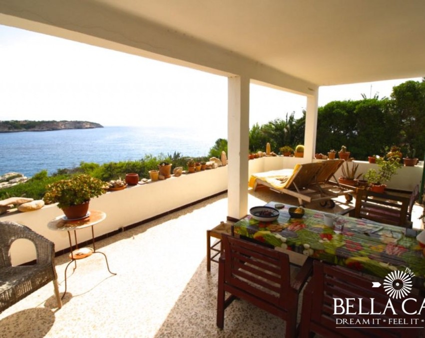 Meeres Villa Es Pontas mit Bauprojekt, Cala Llombards / Santanyi