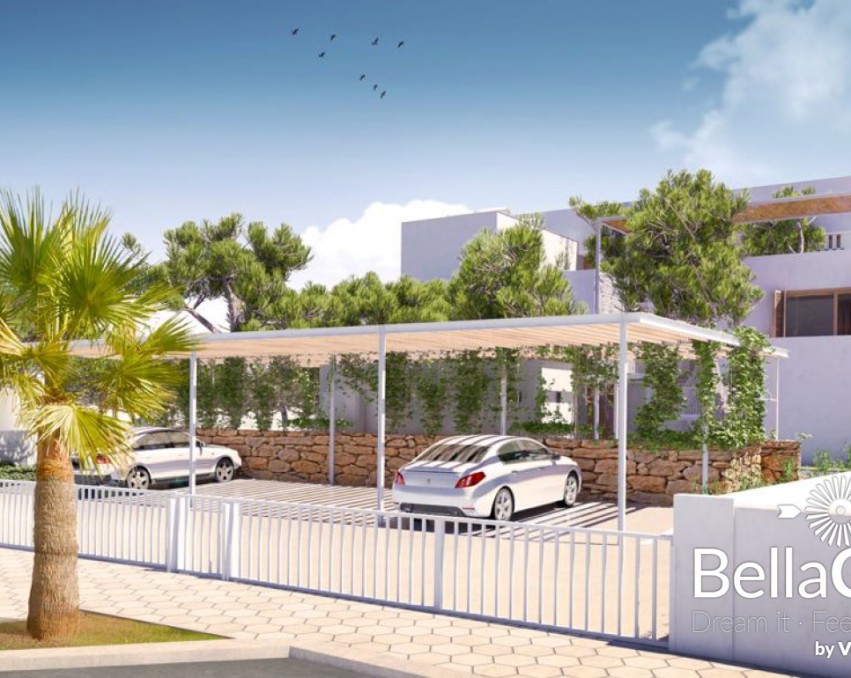 Ibizenkische Meerblick Designer Duplex Villa am Es Trenc